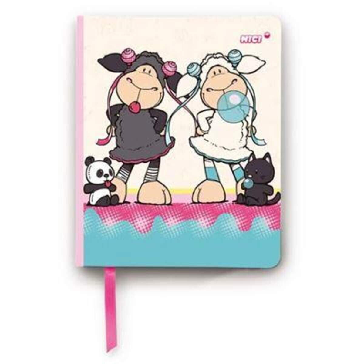 NICI Jolly Mäh Freundebuch Schaf Jolly Summer und Jolly Juicy, 15 x 18 cm