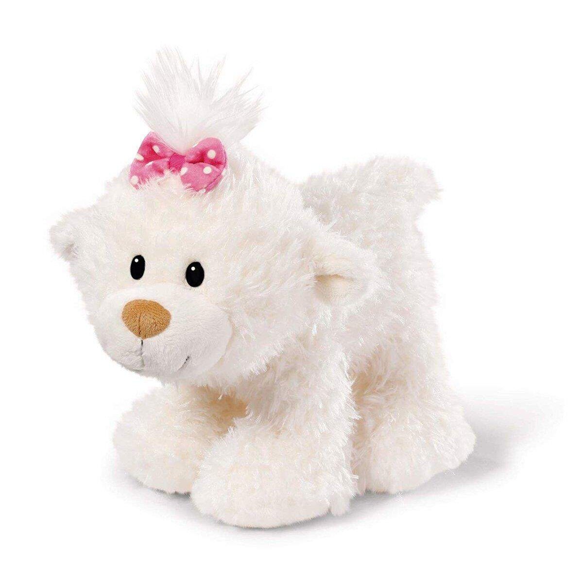 NICI Kuscheltier kleine Bären-Schwester stehend, 25 cm, weiß