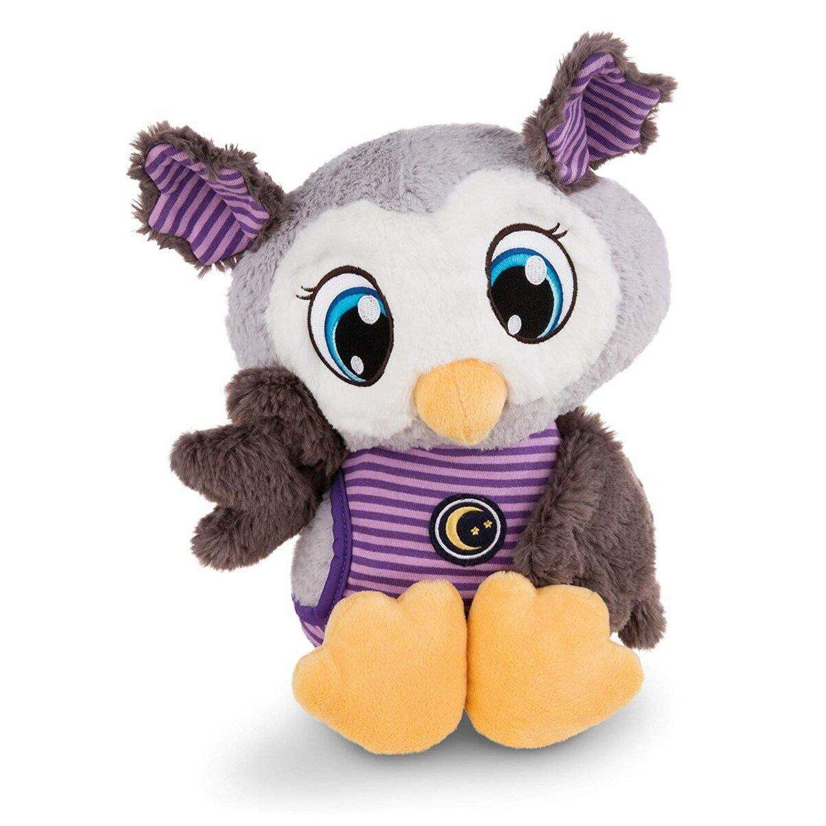 NICI Kuscheltier Schlafmützen Eule Olafina 38cm, Grau-Lila