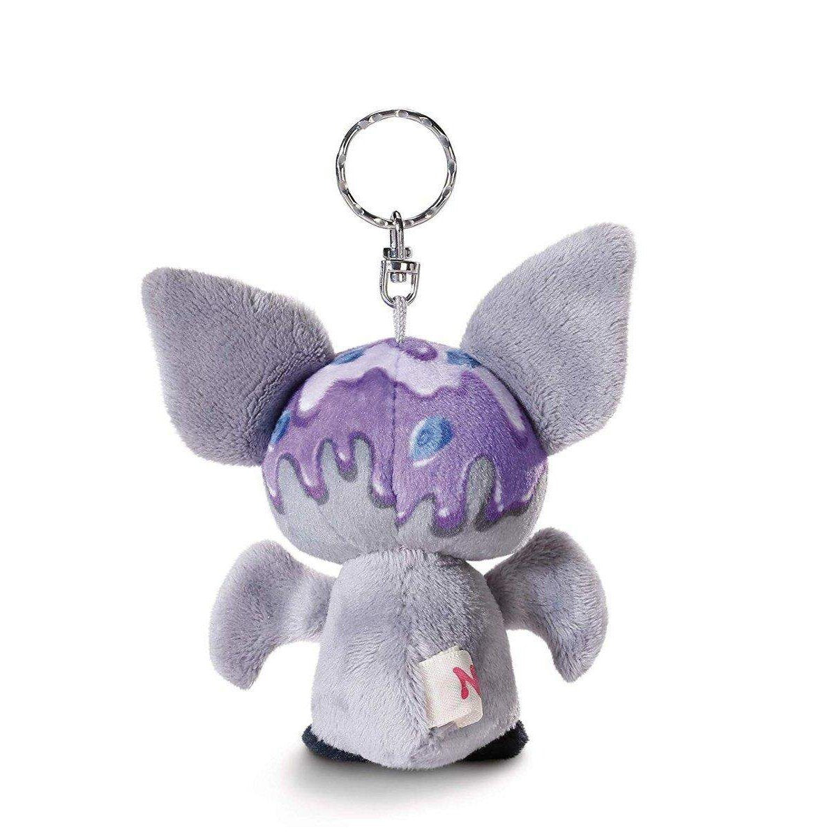 NICI NICIdoos Fledermaus Blueberry Joghurt mit elastischer Schlaufe, 9 cm