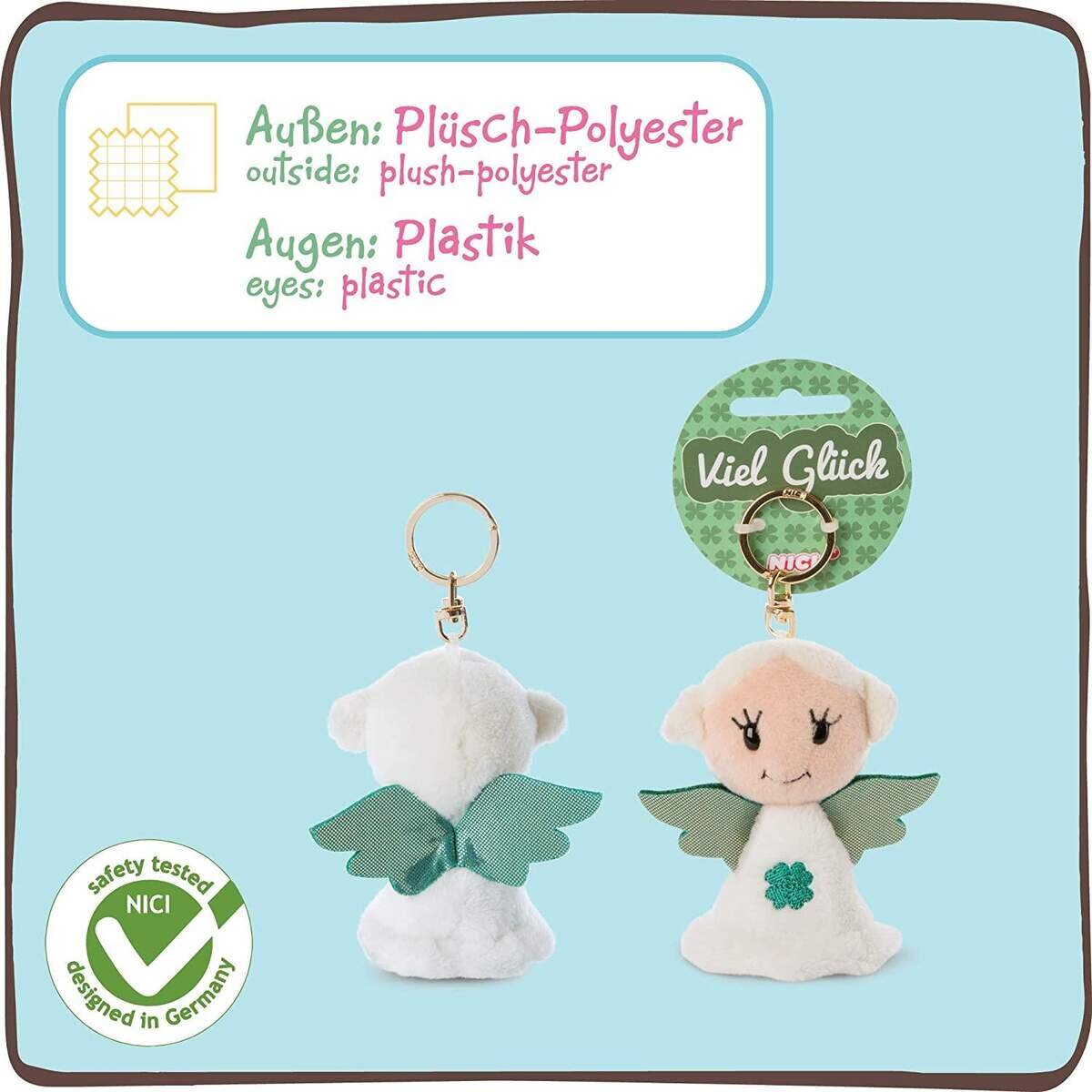 NICI Schlüsselanhänger Schutzengel „Viel Glück“ 9 cm