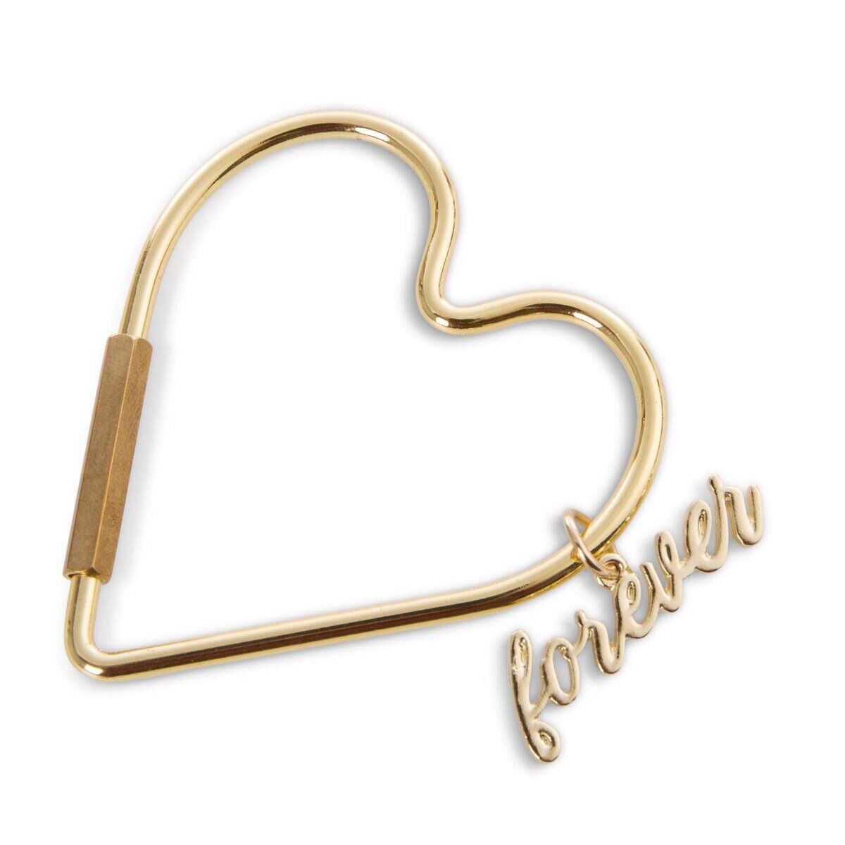 NICI Schlüsselring "Forever" herzförmig