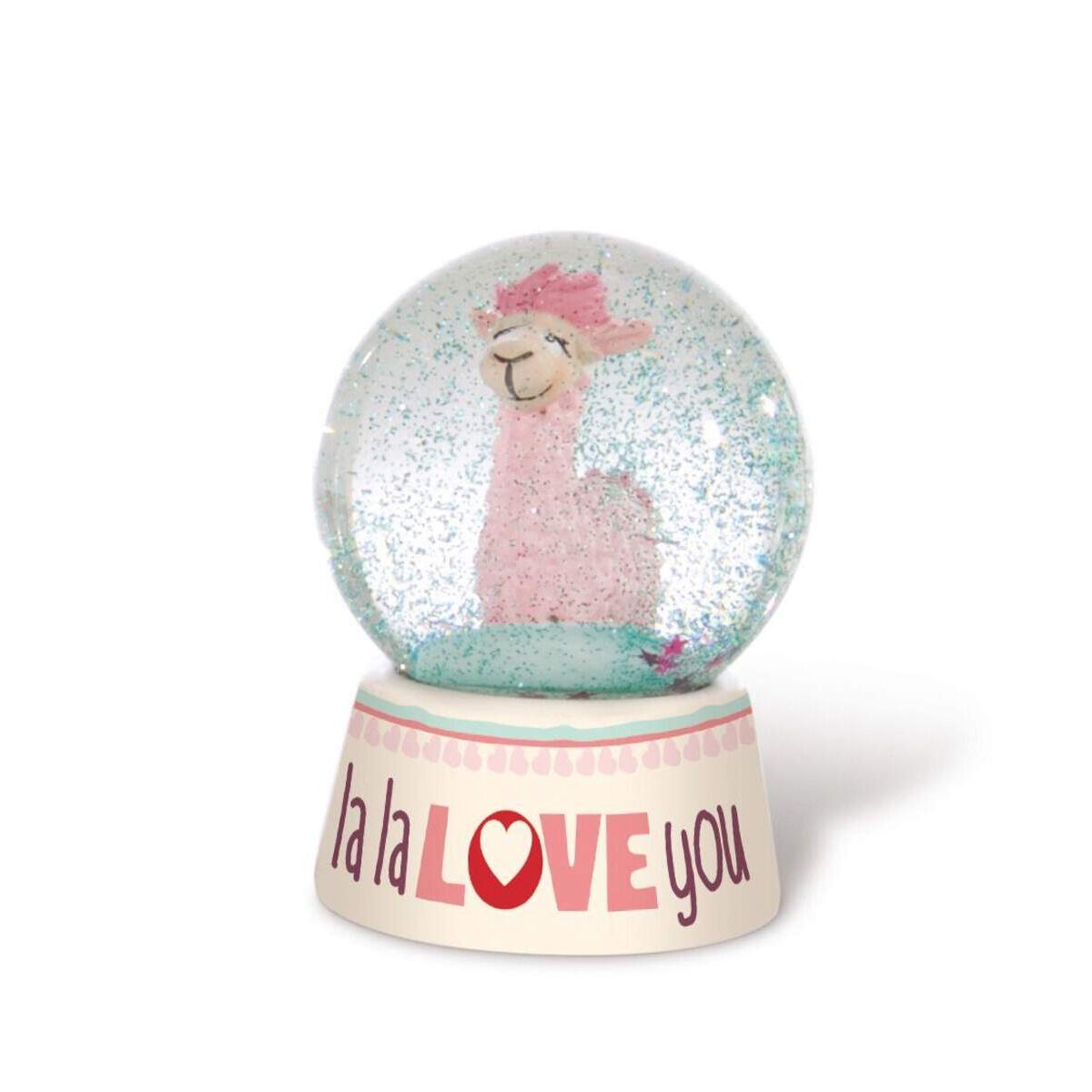 NICI Schüttelkugel Lama "la la love you", 6,5 cm