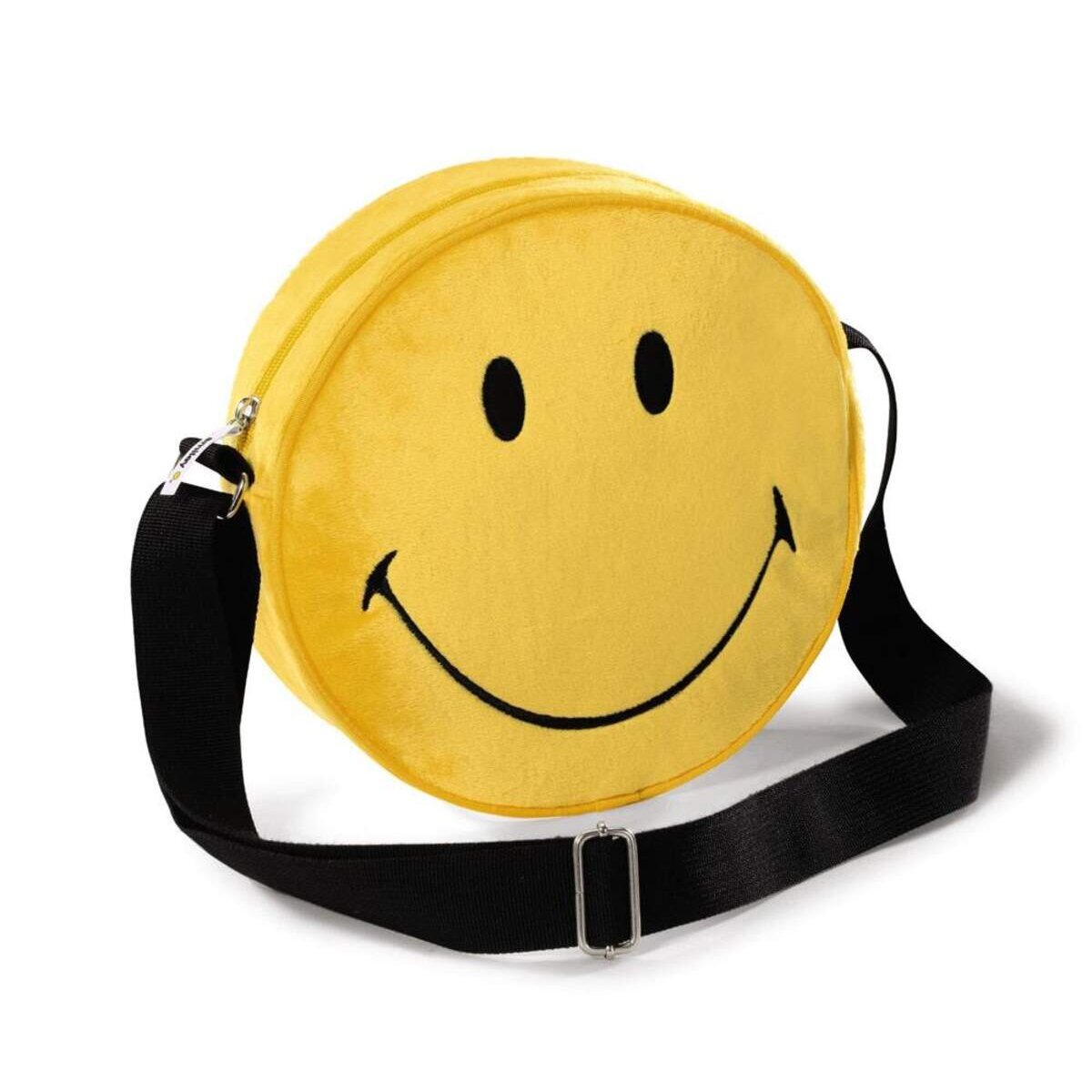 NICI Smiley World Schultertasche Smiley, gelb, rund, 26 cm