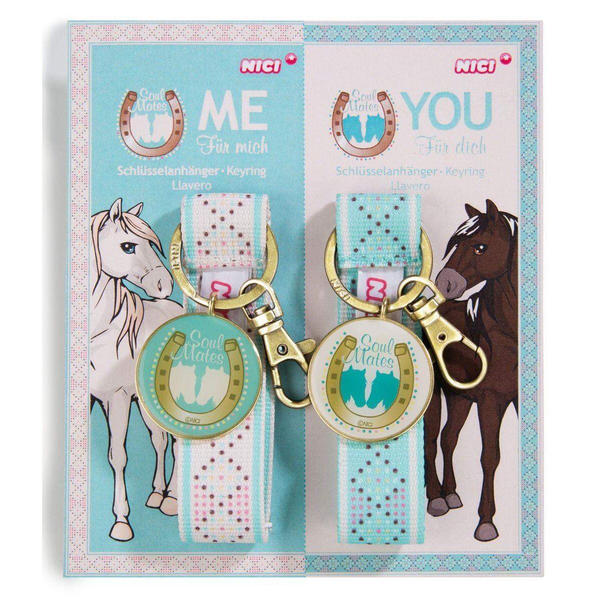 NICI Soulmates Schlüsselbänder, 2er Set, je 12 cm