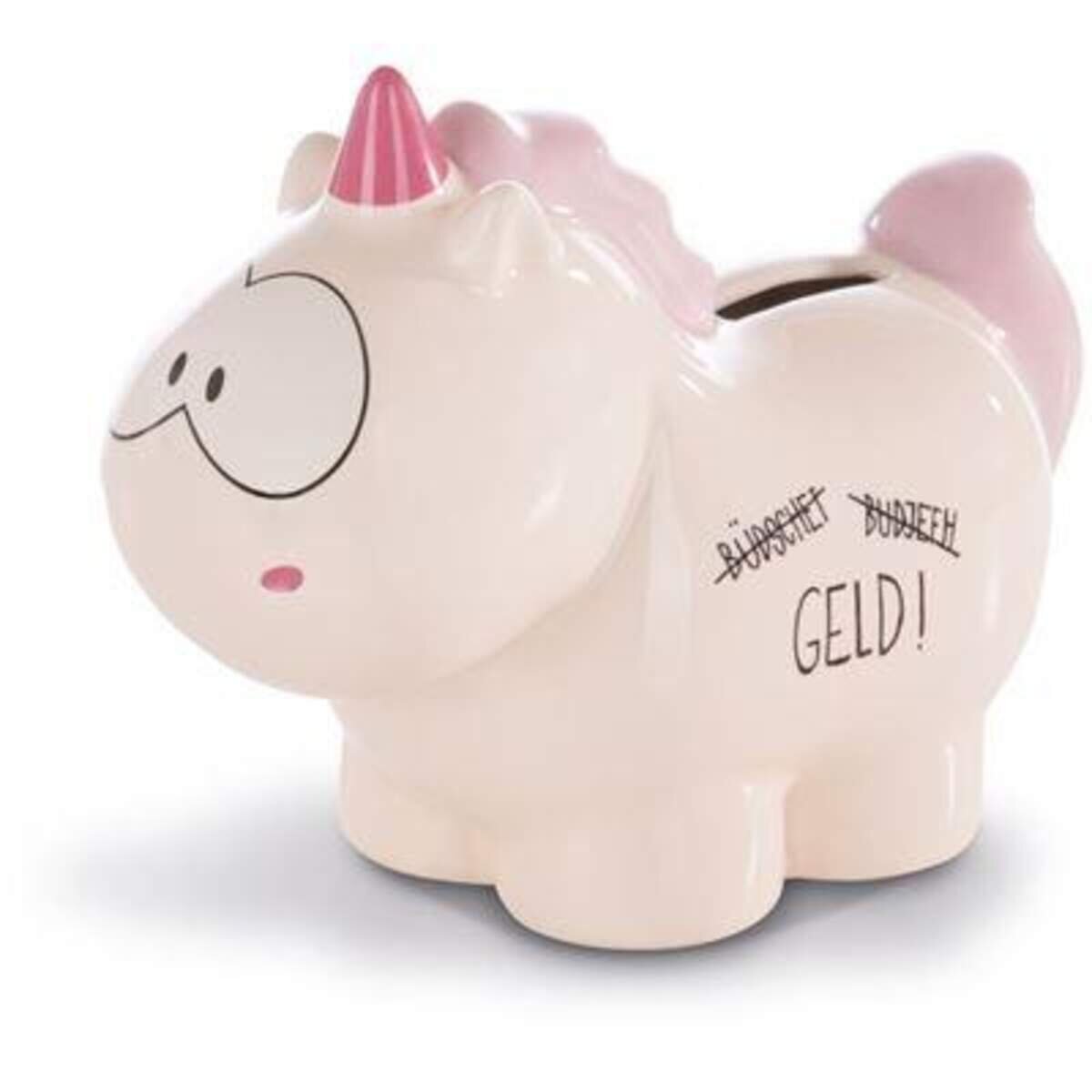 NICI Spardose Einhorn Theodor "Büdschet", 7,5 x 12 x 16,5 cm