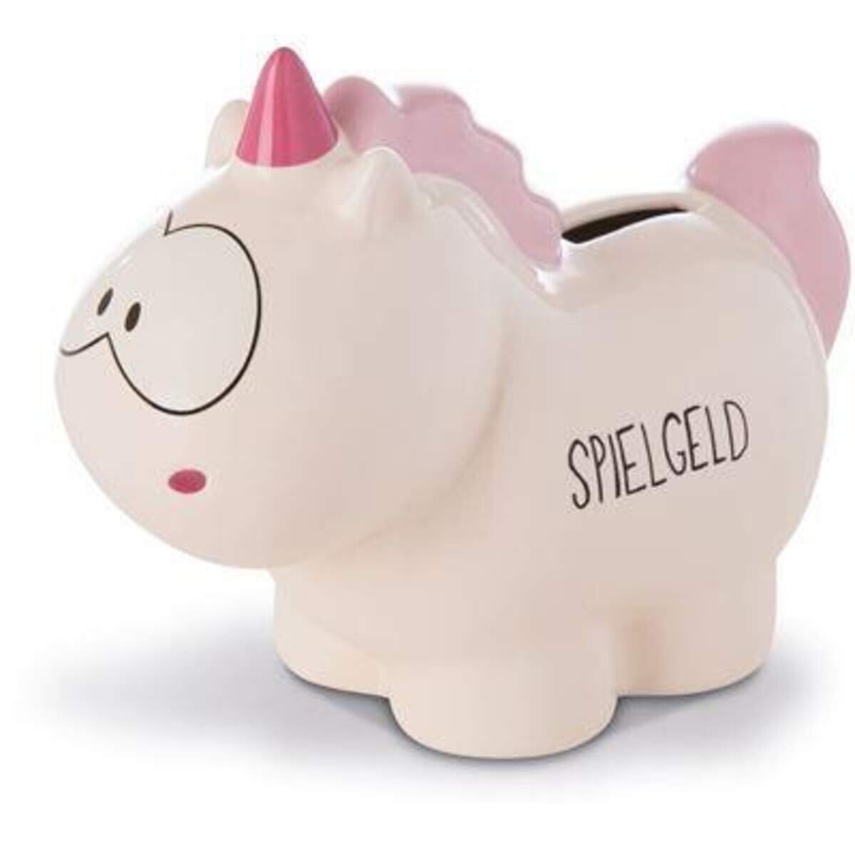 NICI Spardose Einhorn Theodor "Spielgeld", 7,5 x 12 x 16,5 cm