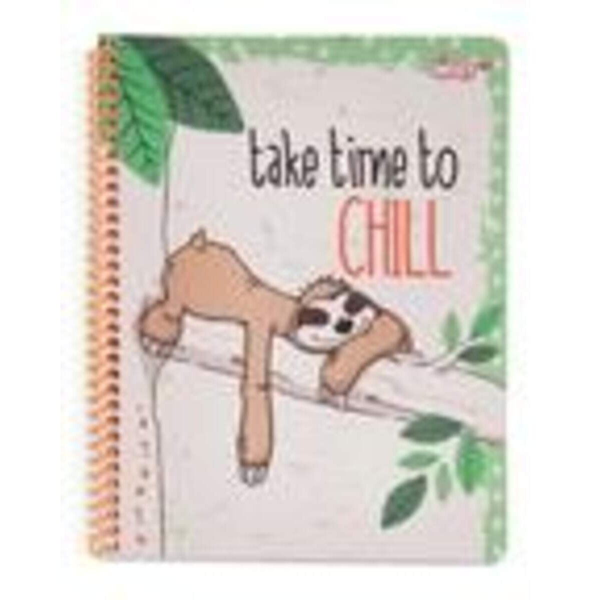 NICI Spiralblock Faultier "Take time to chill", DIN A5