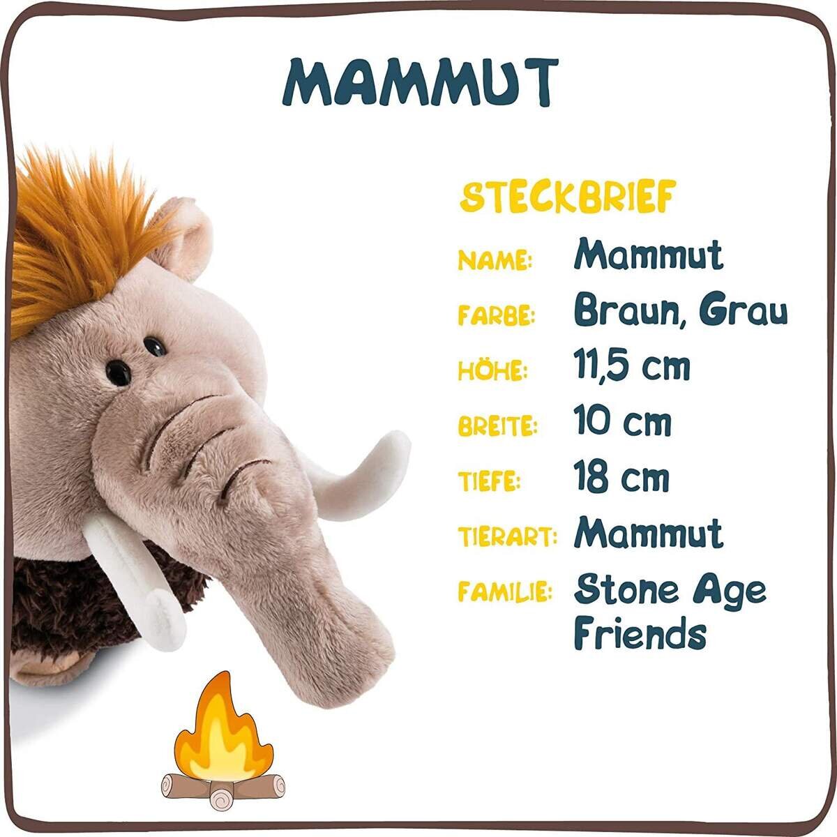 NICI Stone Friends Mammut stehend, 18 cm