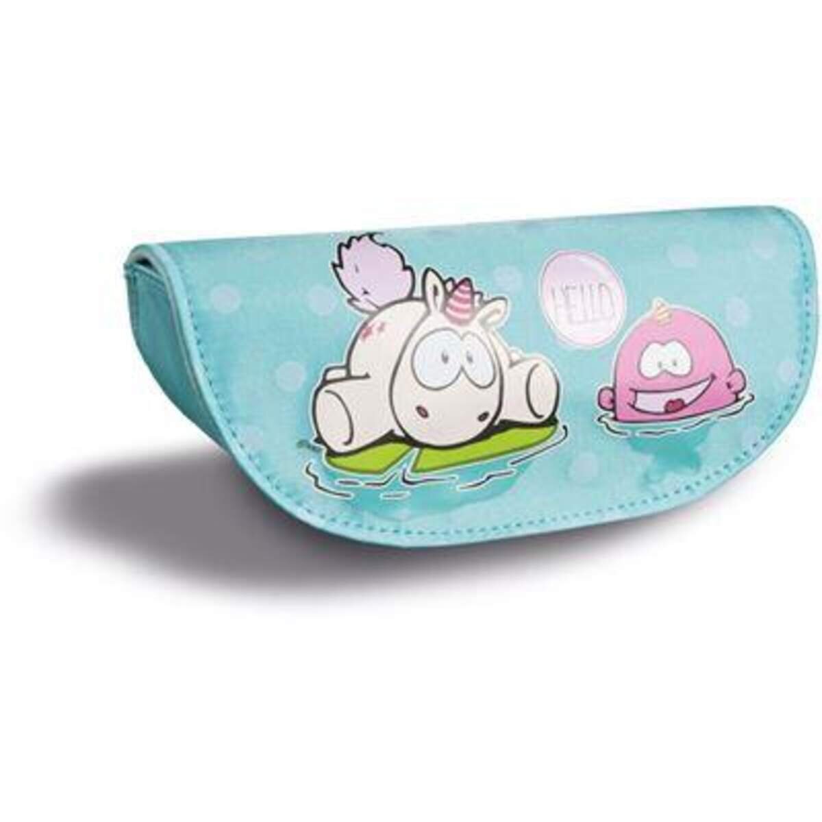 NICI Theodor and Friends Brillenetui Einhorn-Wal Rainbow Bubble, 18 x 8 x 7,5 cm
