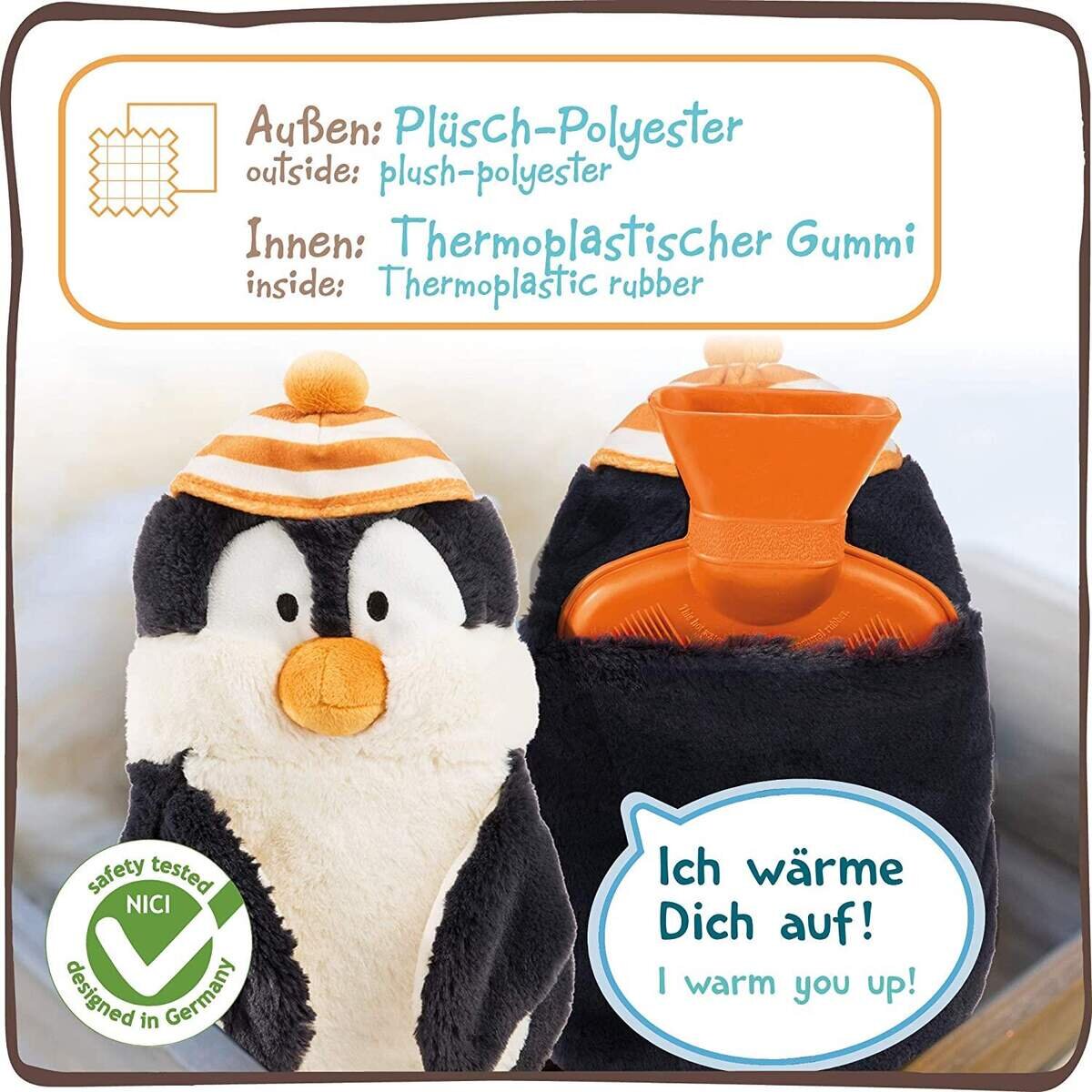 NICI Wärmflasche Pinguin Peppi, 350 ml