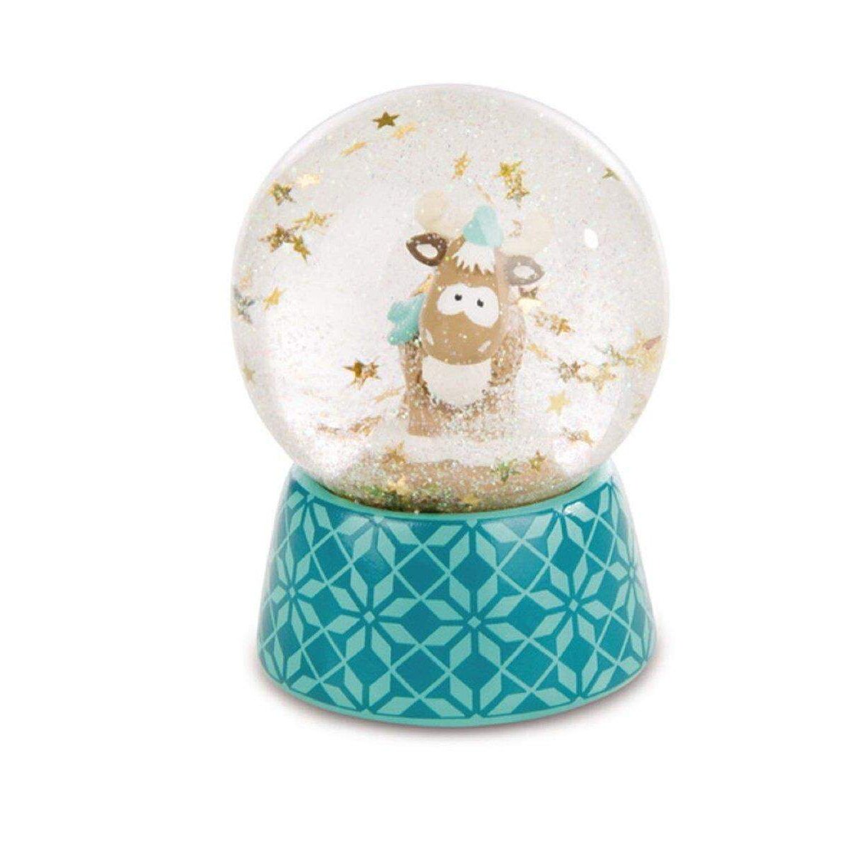 NICI Winter Rentier Glamour Schüttelkugel 6,5 cm
