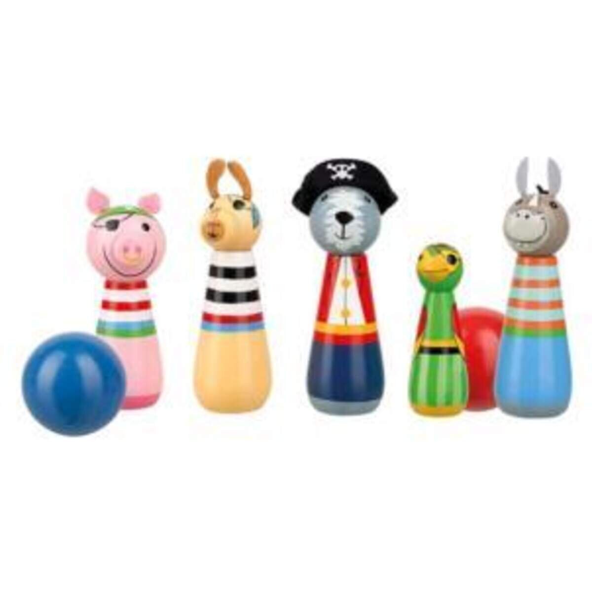 Orange Tree Toys Kegelspiel Piratentiere