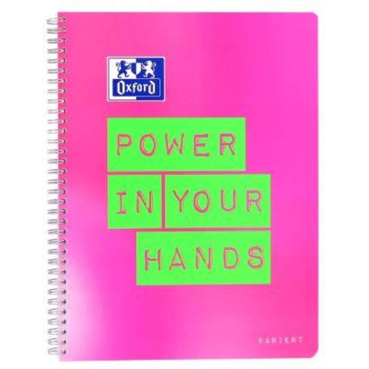 Oxford Collegeblock A4 Power in your Hands, sortiert, Optik Paper®