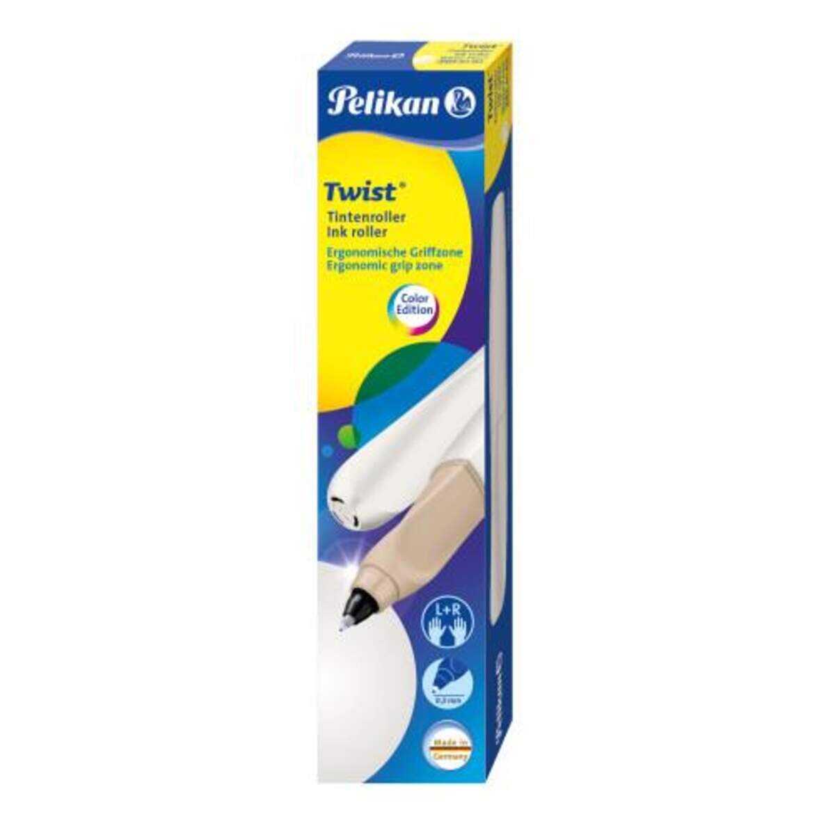 Pelikan Twist® Roller Twist, White Pearl universell für Rechts- und Linkshänder