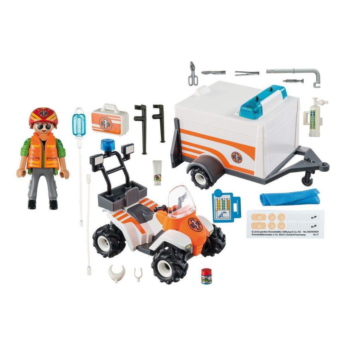 PLAYMOBIL® 70053 City Life Quad mit Rettungsanhänger