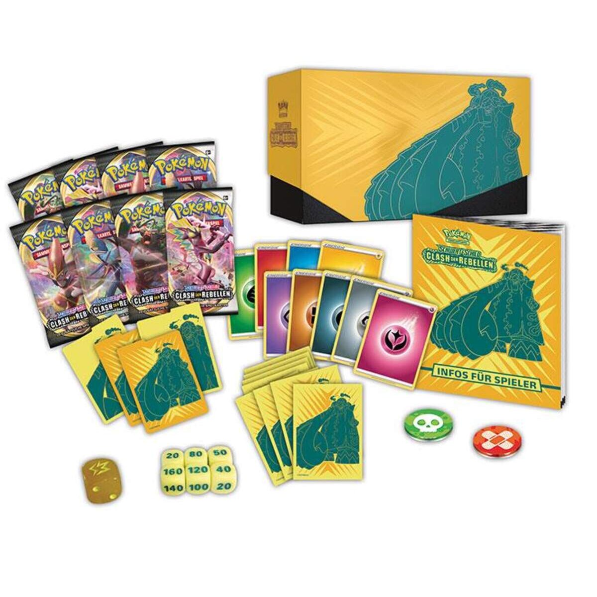 Pokemon Schwert & Schild 02 Clash der Rebellen Top-Trainer Box