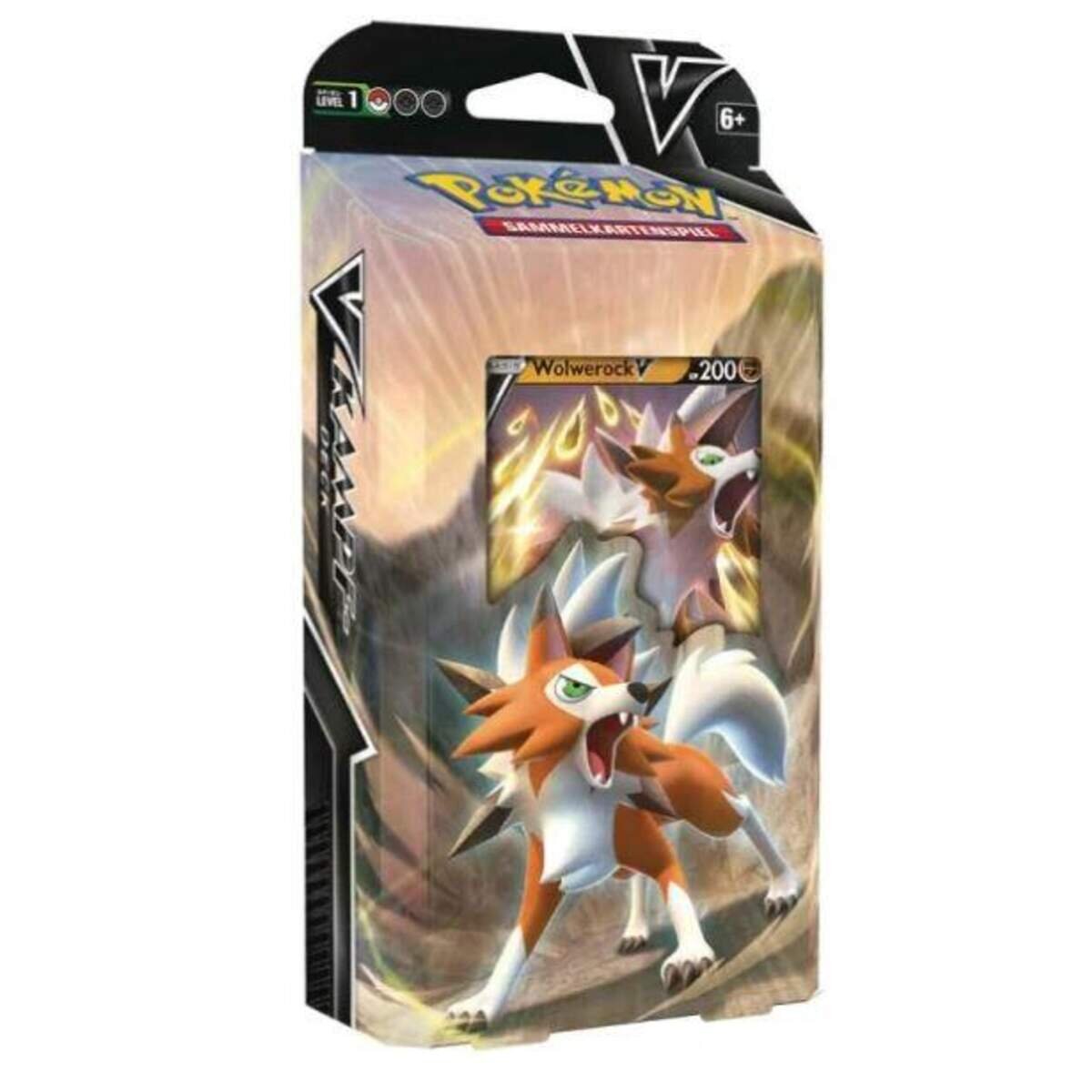 Pokemon V-Kampfdeck Wolwerock oder Krarmor, 1 Stück, 2-fach sortiert