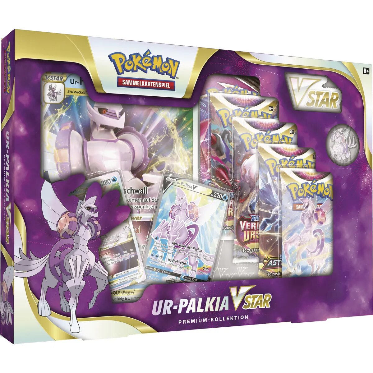 Pokemon VSTAR Premium Kollektion Ur-Dialga / Ur-Palkia, 1 Stück, 2-fach sortiert