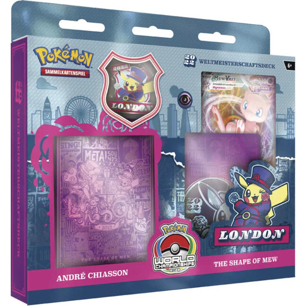 Pokemon Weltmeisterschaftsdeck, 1 Stück, 4-fach sortiert