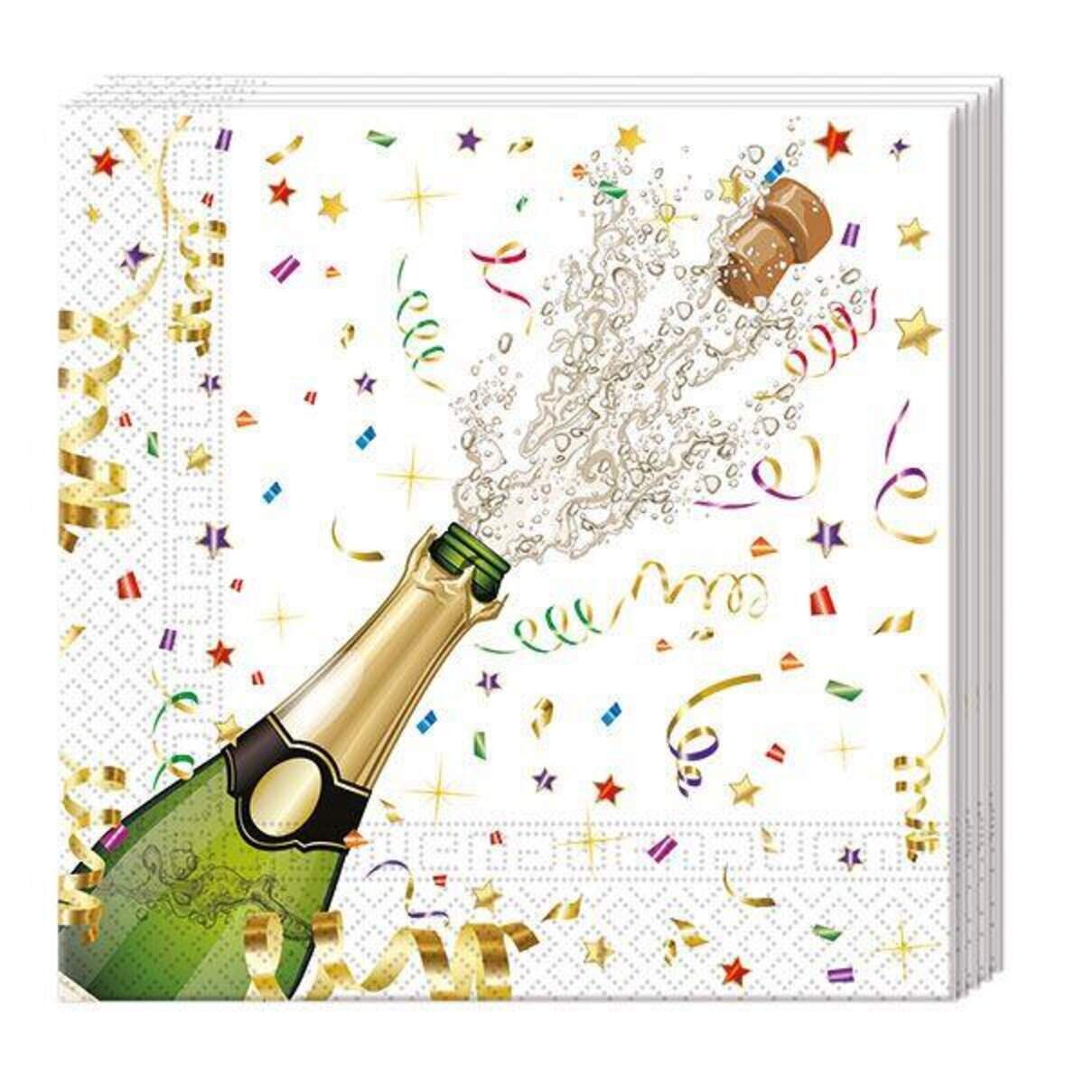 Procos Servietten Sparkling Celebration, 20 Stück