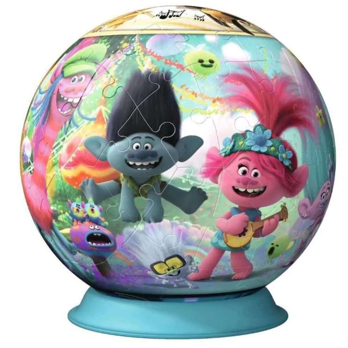Ravensburger 3D Puzzle - Trolls World Tour, 74 Teile