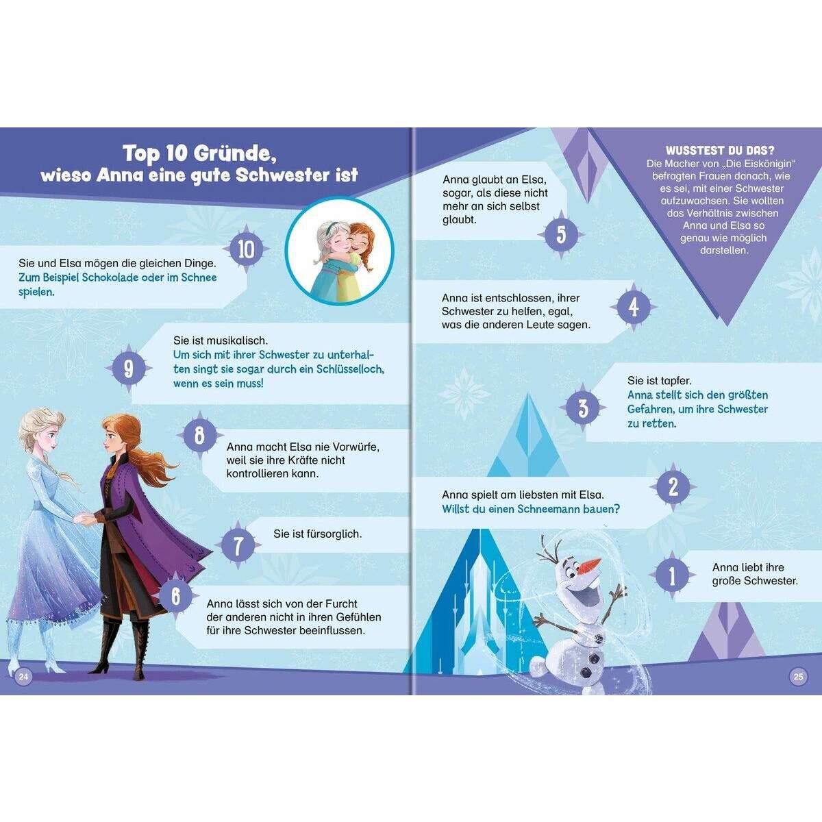 Ravensburger Disney Die Eiskönigin 2: Mein magisches Fanwissen: Fun Facts mit Olaf