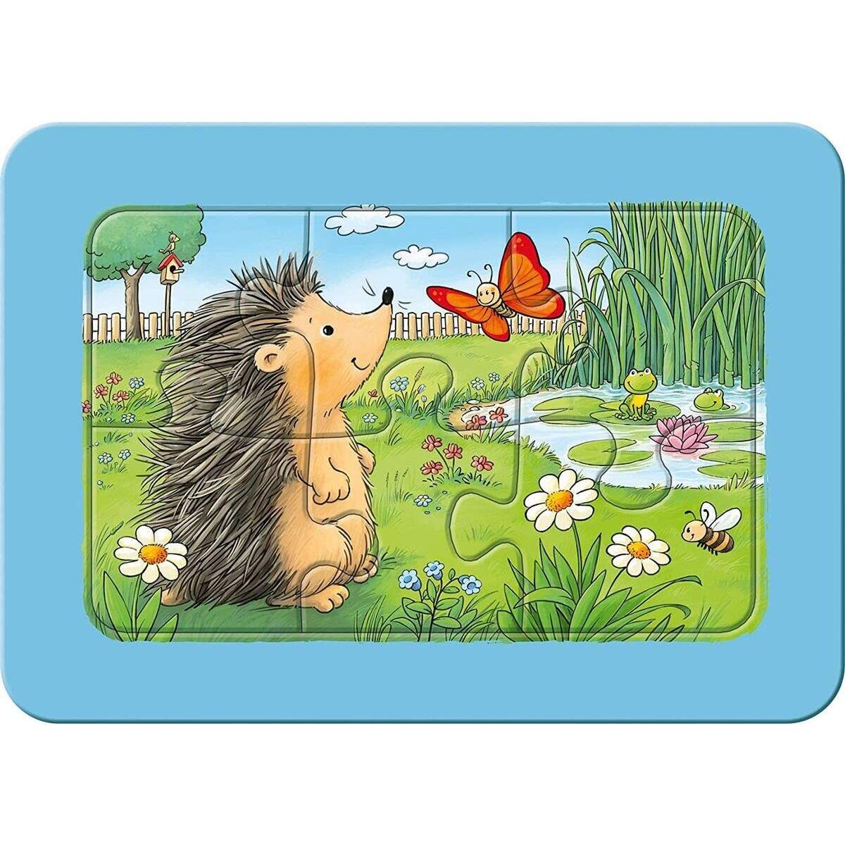 Ravensburger Kinderpuzzle - Kleine Gartentiere, 3 x 6 Teile