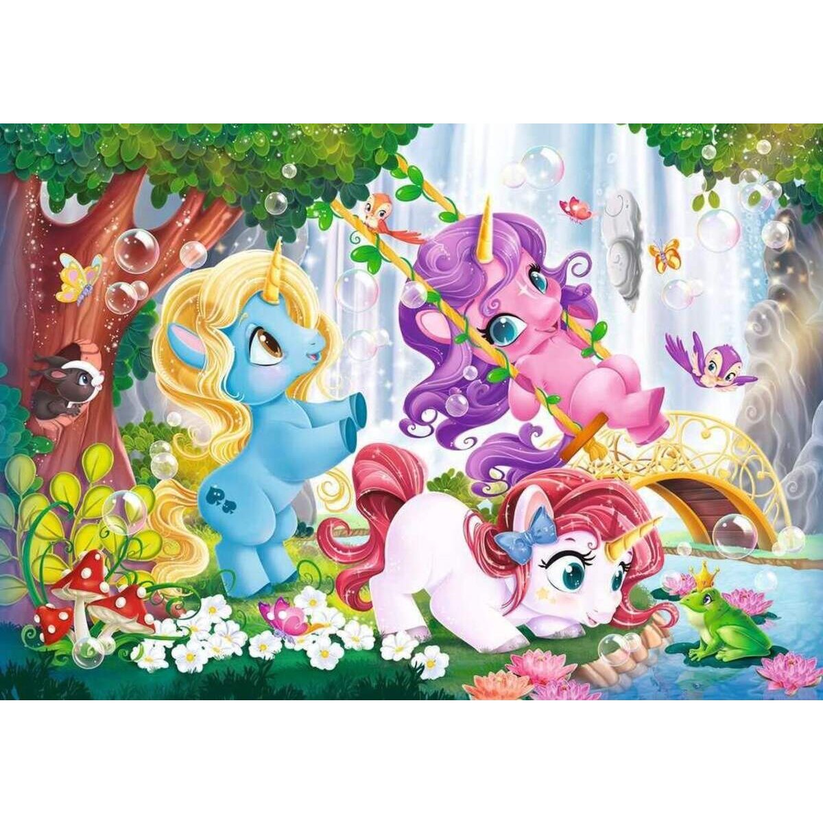 Ravensburger Kinderpuzzle Magische Einhornwelt, 2x12 Teile