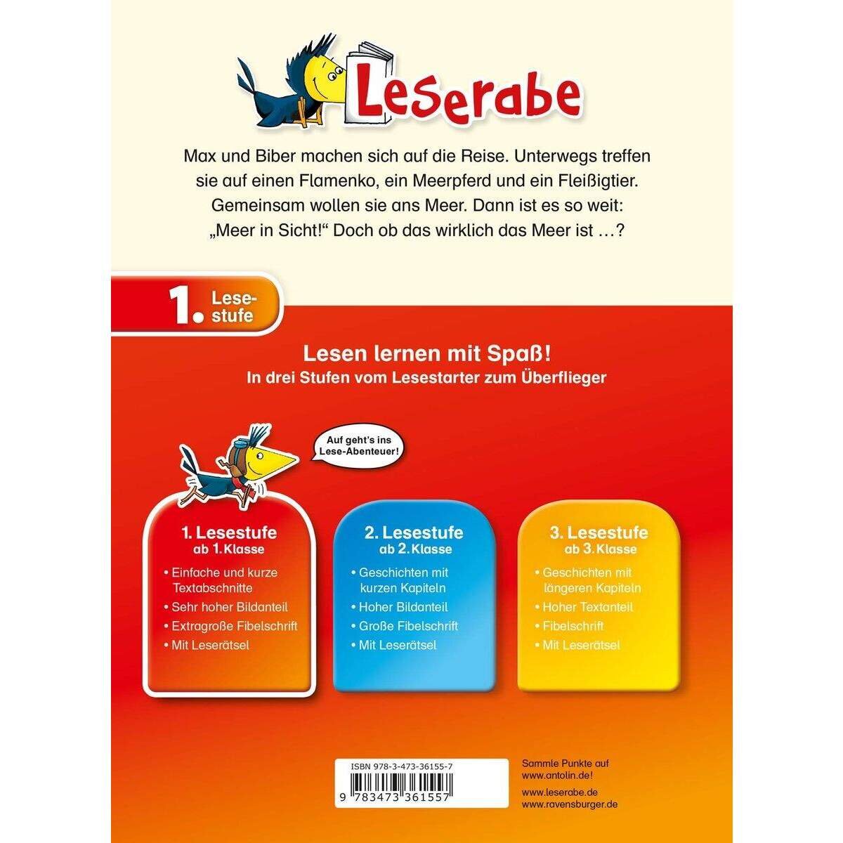 Ravensburger Leserabe 1. Klasse - Max und Biber segeln los!