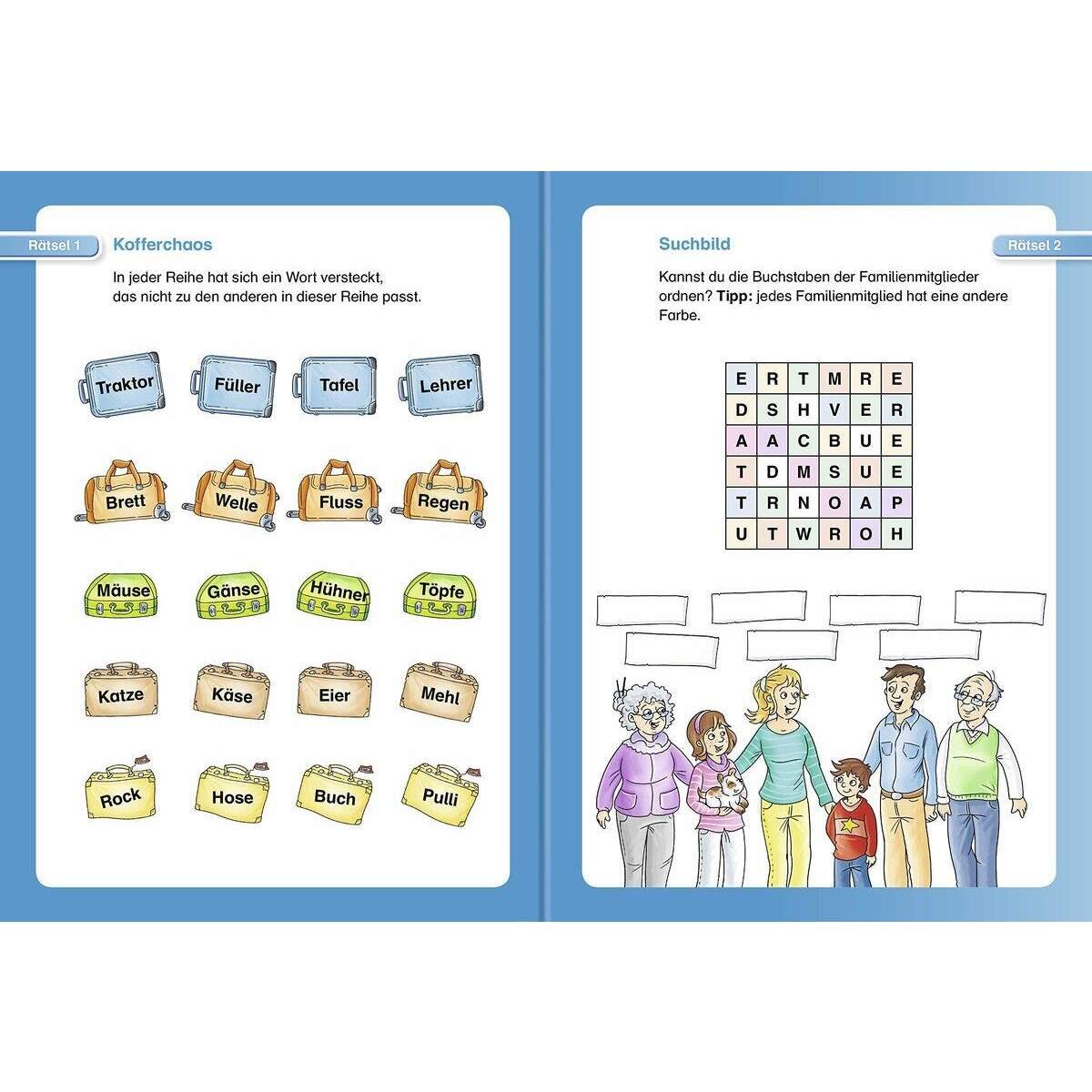Ravensburger Leserabe, 2. Lesestufe - Wörterrätsel zum Lesenlernen