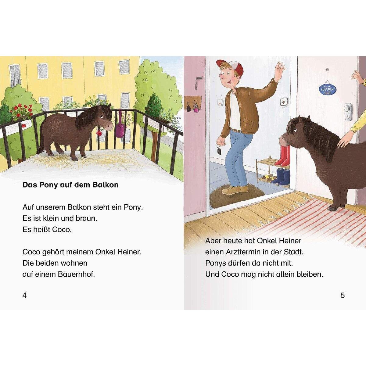Ravensburger Leserabe Stufe 1 - Ein Pony auf dem Balkon