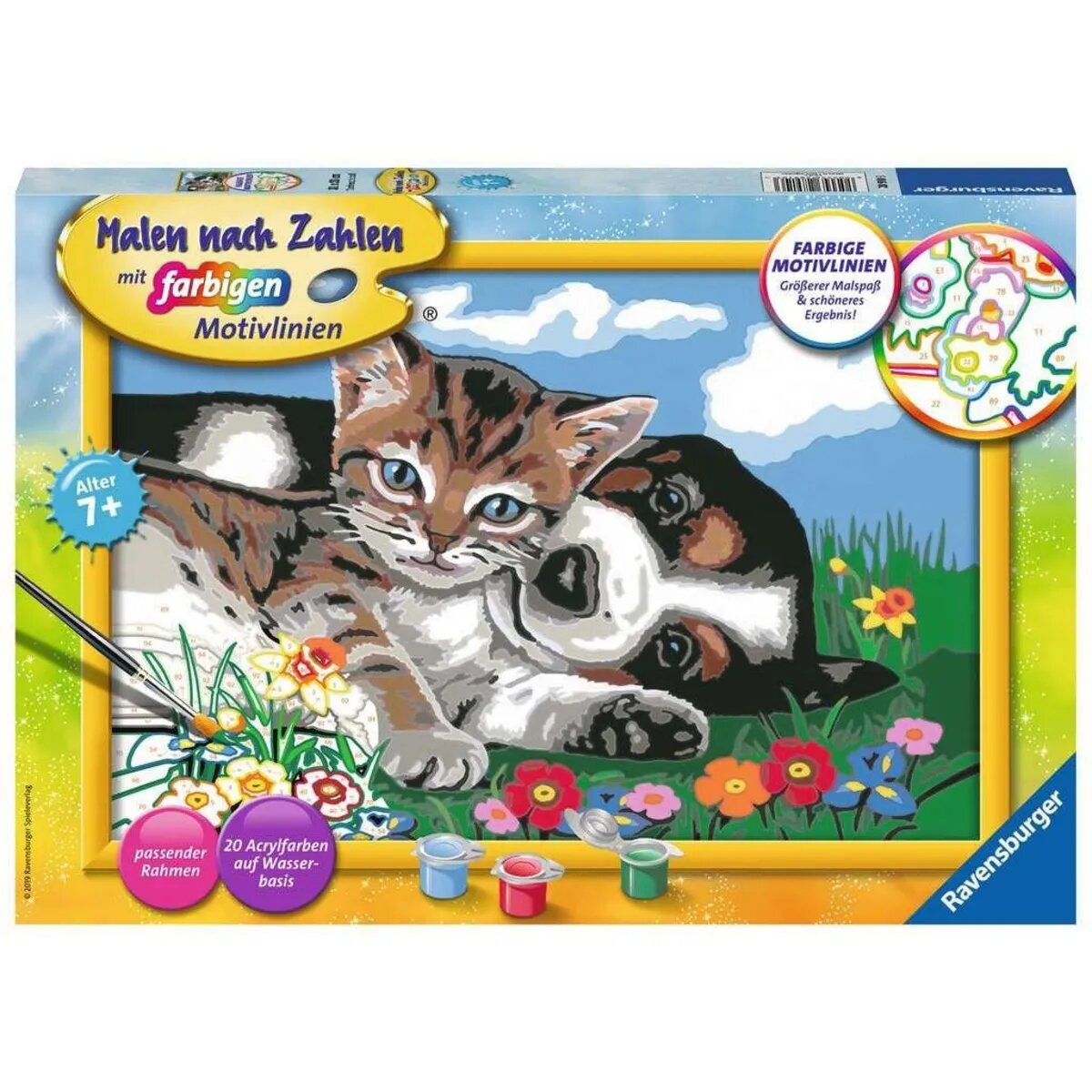 Ravensburger Malen nach Zahlen Tierfreundschaft