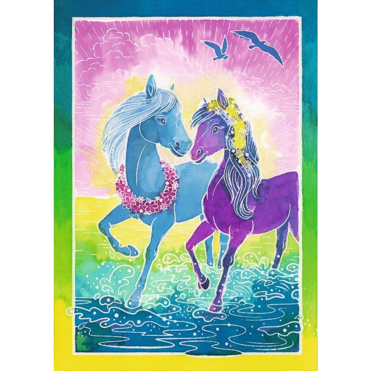 Ravensburger Malset Glow Edition Leuchtende Ponys