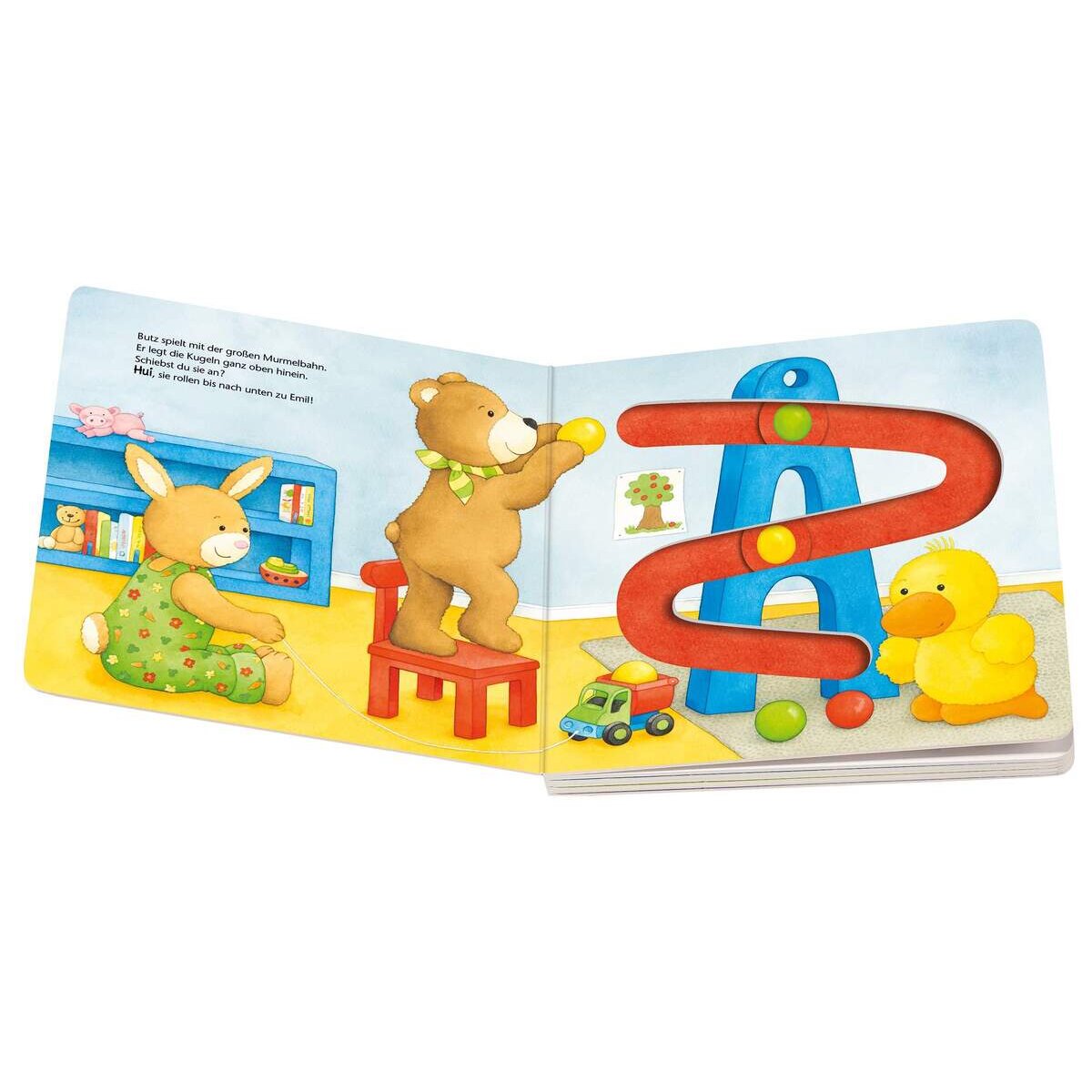 Ravensburger ministeps Komm, spiel mit! Mein großes Spuren-Schiebebuch