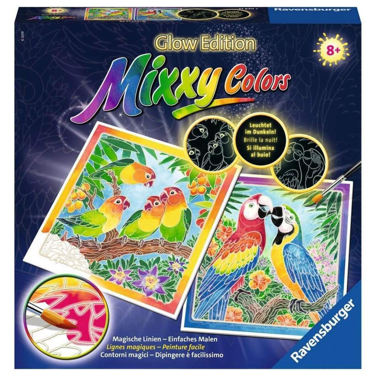 Ravensburger Mixxy Colors Glow Edition Bunte Vogelpärchen