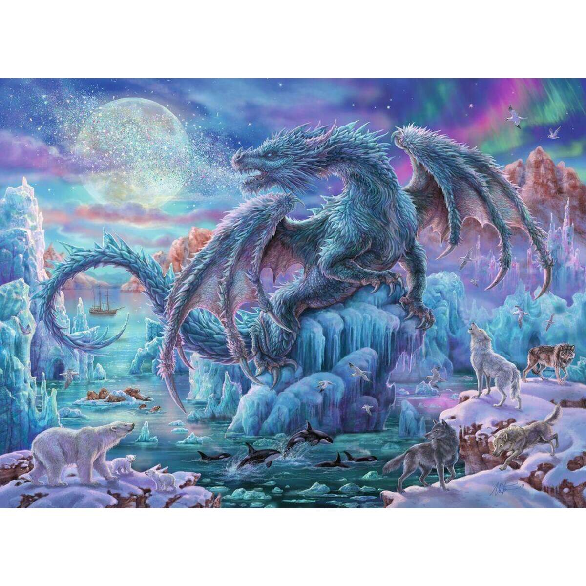 Ravensburger Puzzle Eisdrache, 500 Teile
