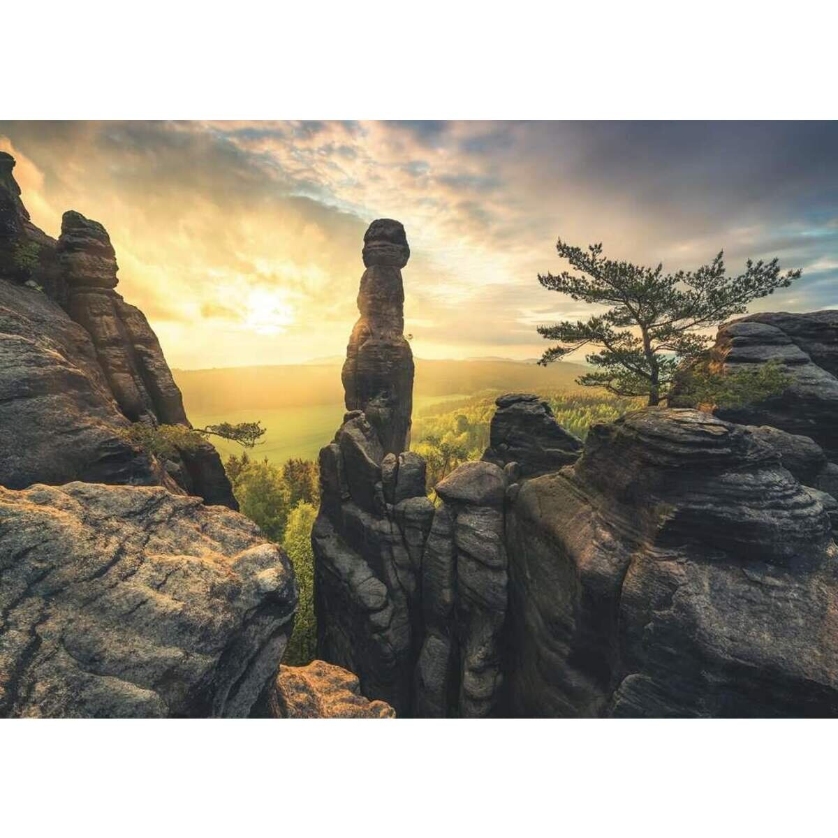Ravensburger Puzzle Erleuchtung - Elbsandsteingebirge, 1000 Teile