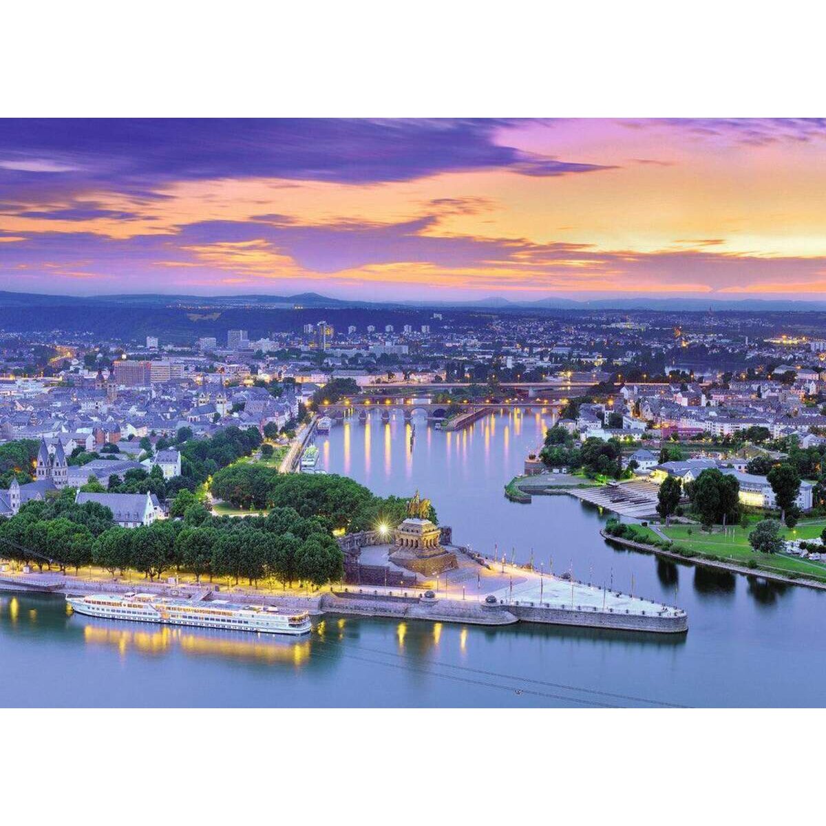 Ravensburger Puzzle Koblenz, Deutsches Eck, 1000 Teile
