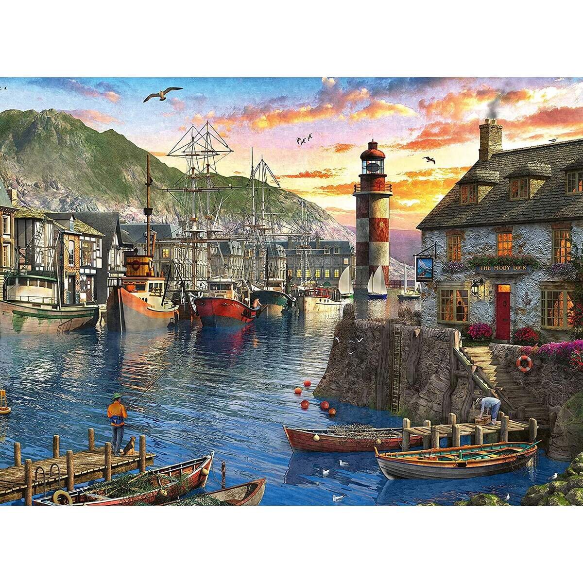 Ravensburger Puzzle Morgens am Hafen, 500 Teile