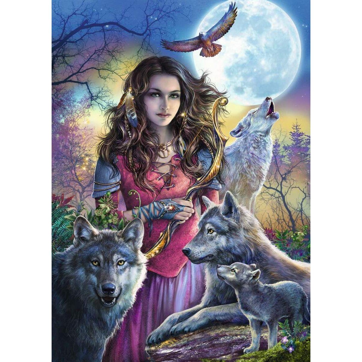 Ravensburger Puzzle Patronin der Wölfe, 1000 Teile
