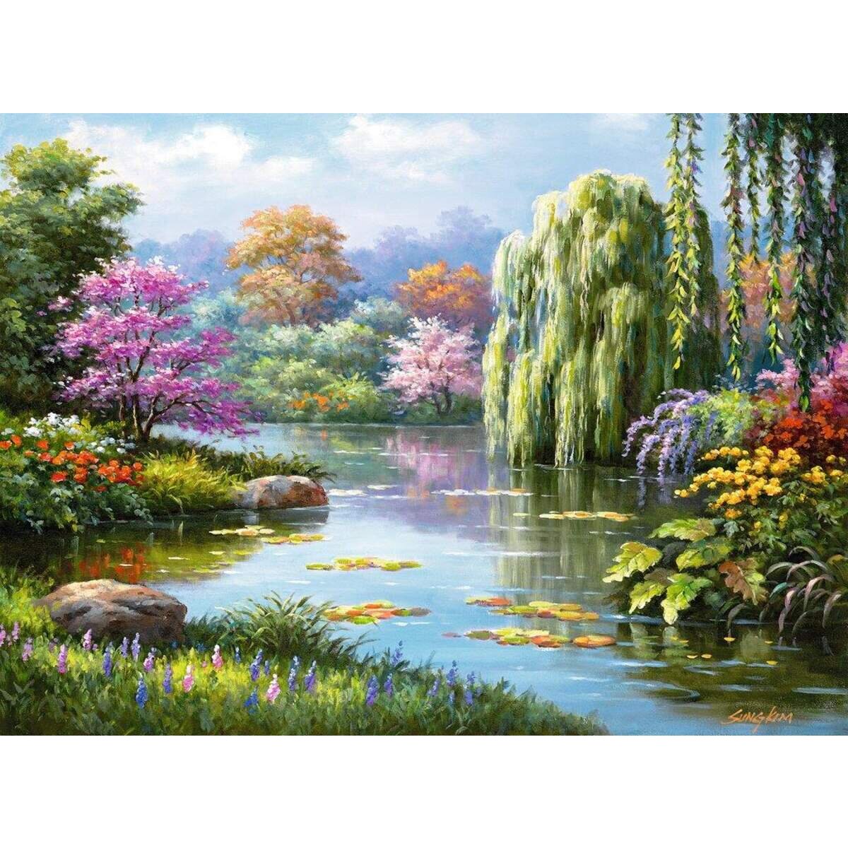 Ravensburger Puzzle Romantischer Teich, 500 Teile