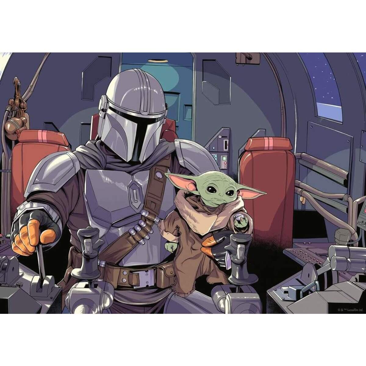 Ravensburger Puzzle Star Wars The Mandalorian, 1000 Teile