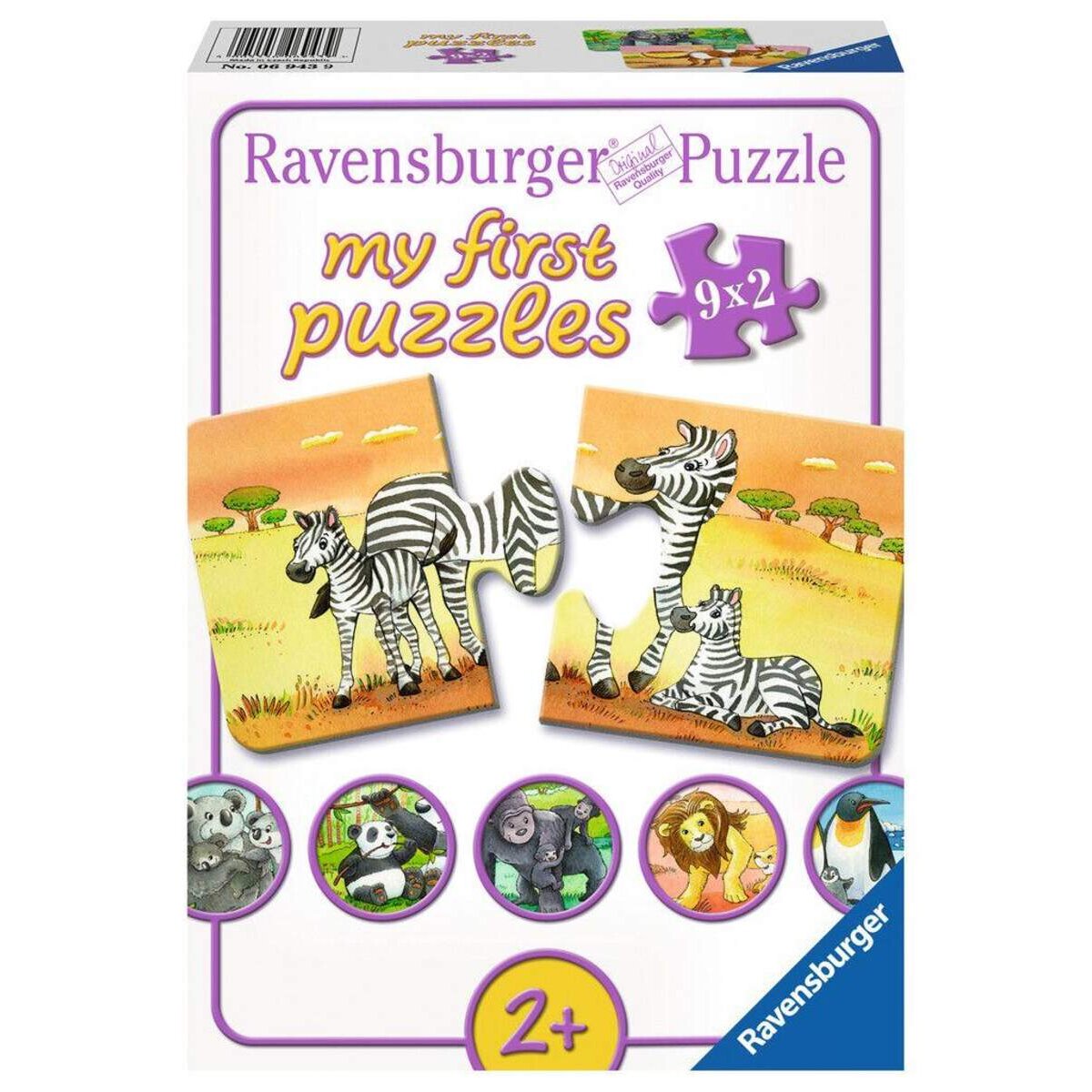 Ravensburger Puzzle Süße Tierfamilien 9x2 Teile