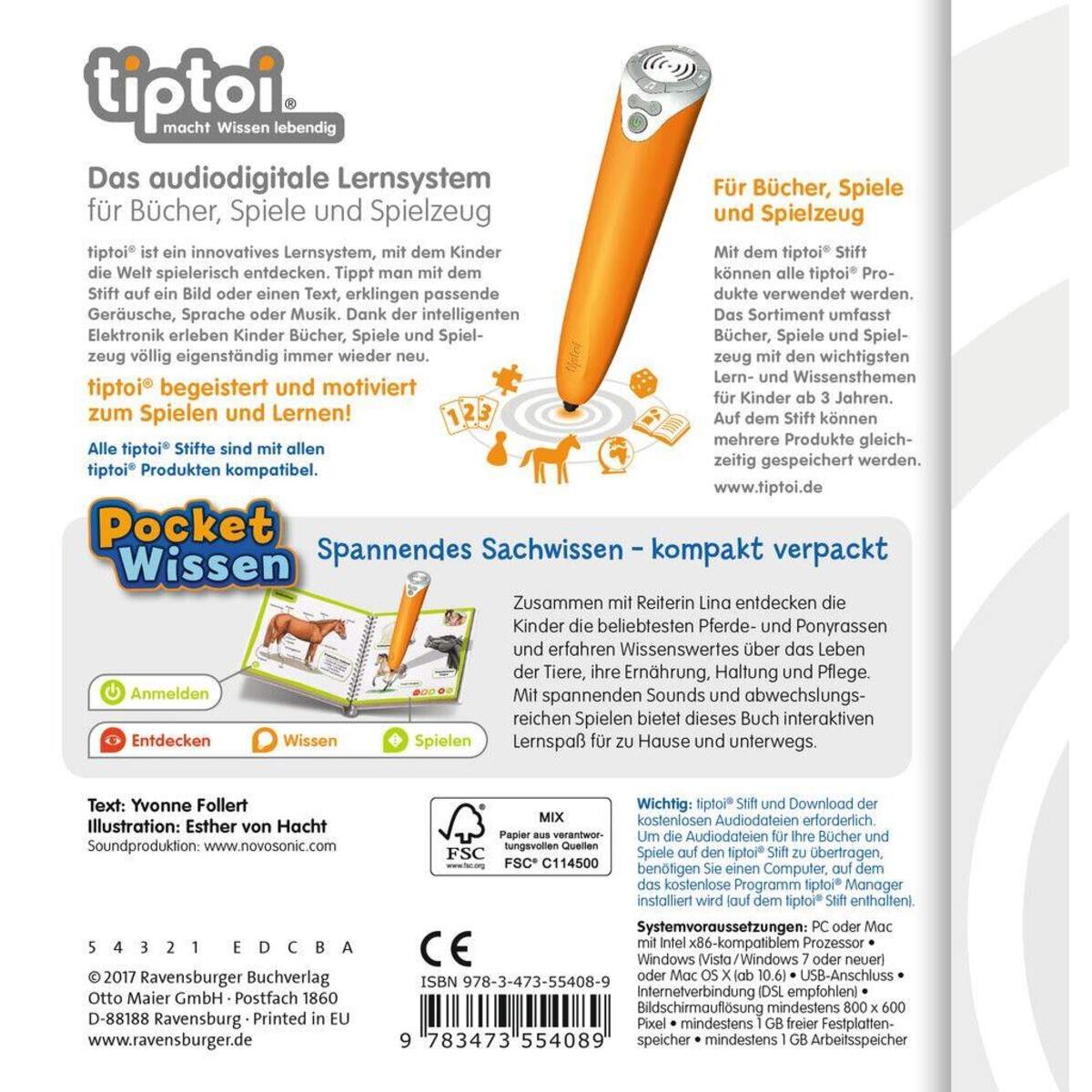 Ravensburger tiptoi Pocket Wissen Pferde und Ponys