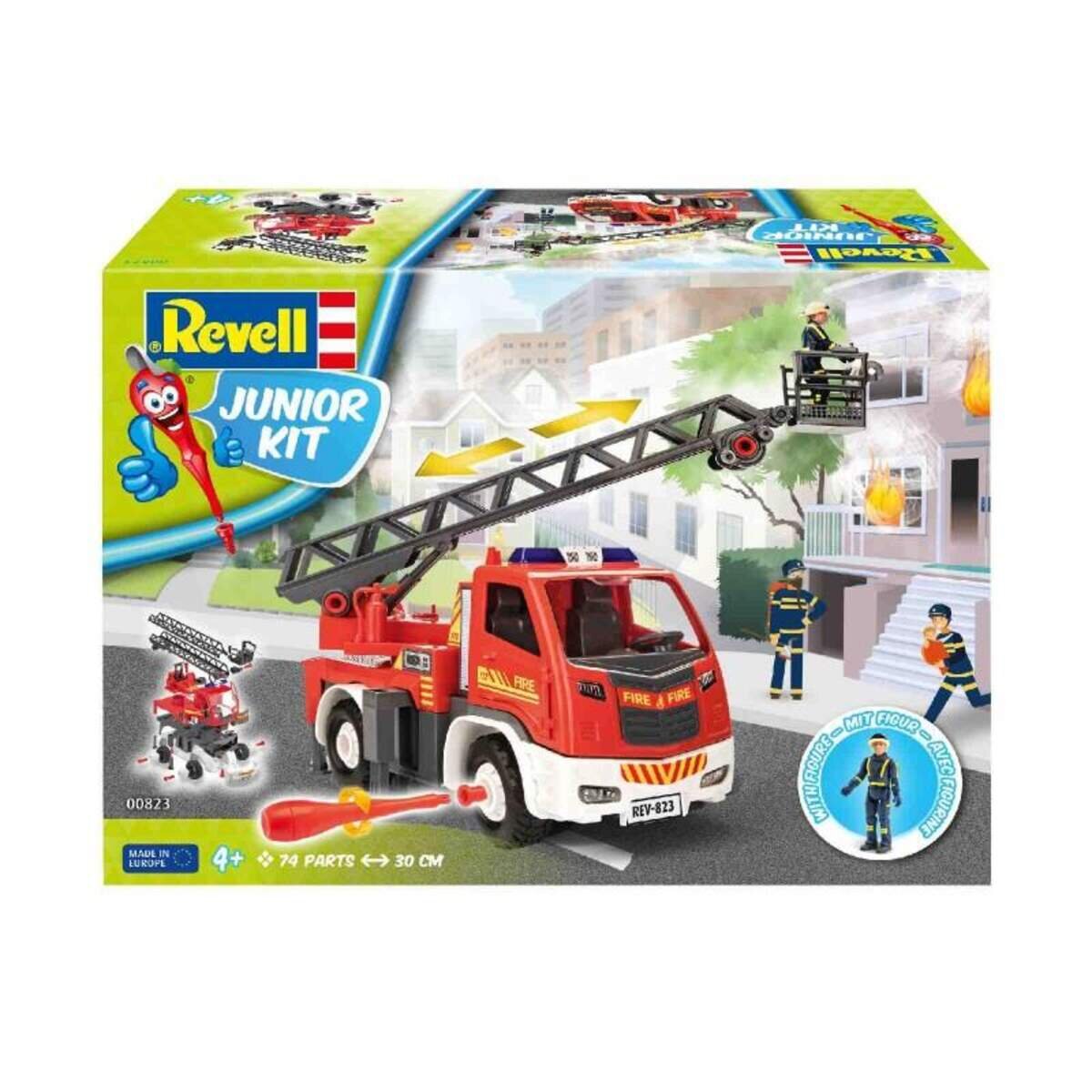 Revell Junior Kit Feuerwehr Leiterwagen mit Figur