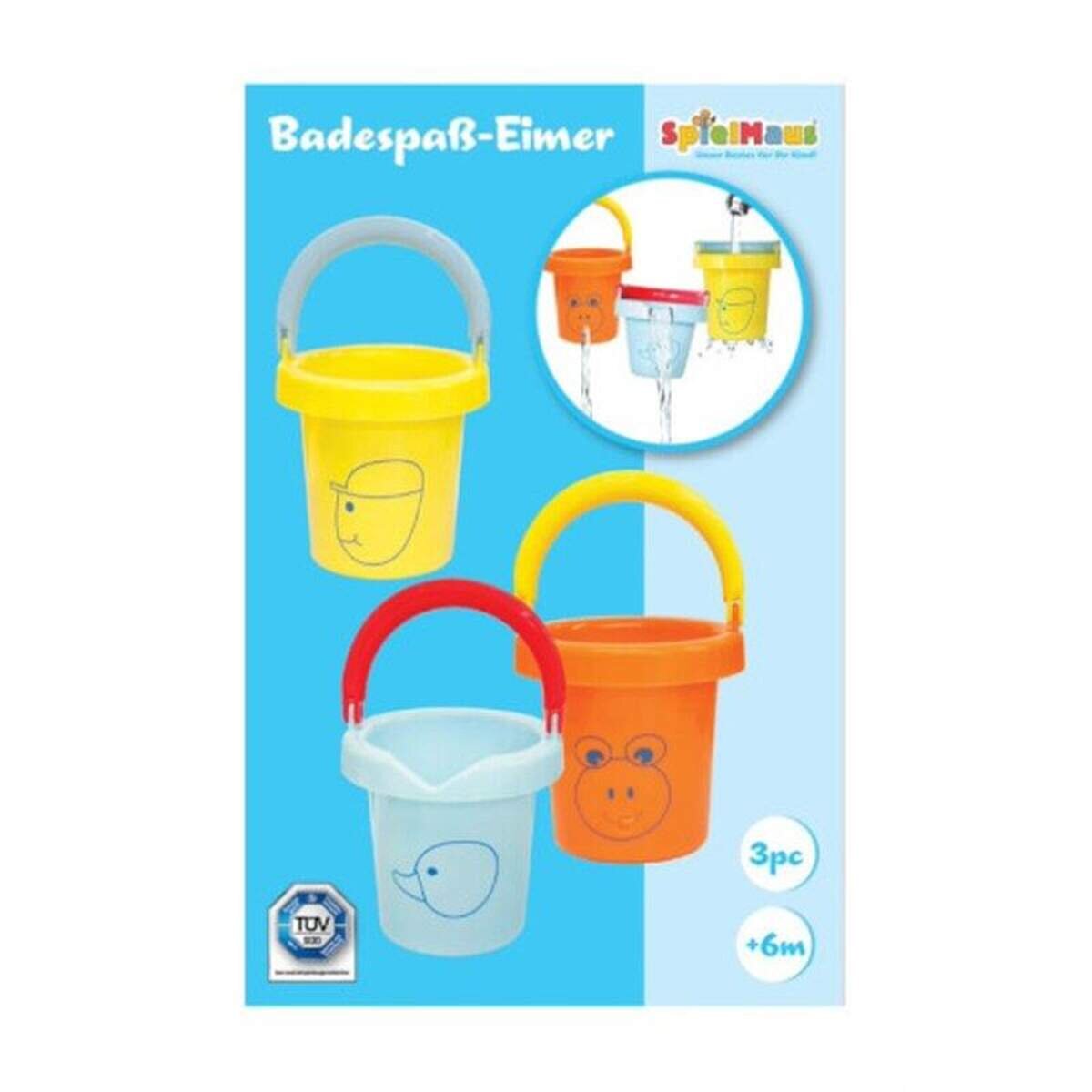 SpielMaus Badespaß Eimer, 3 Stück