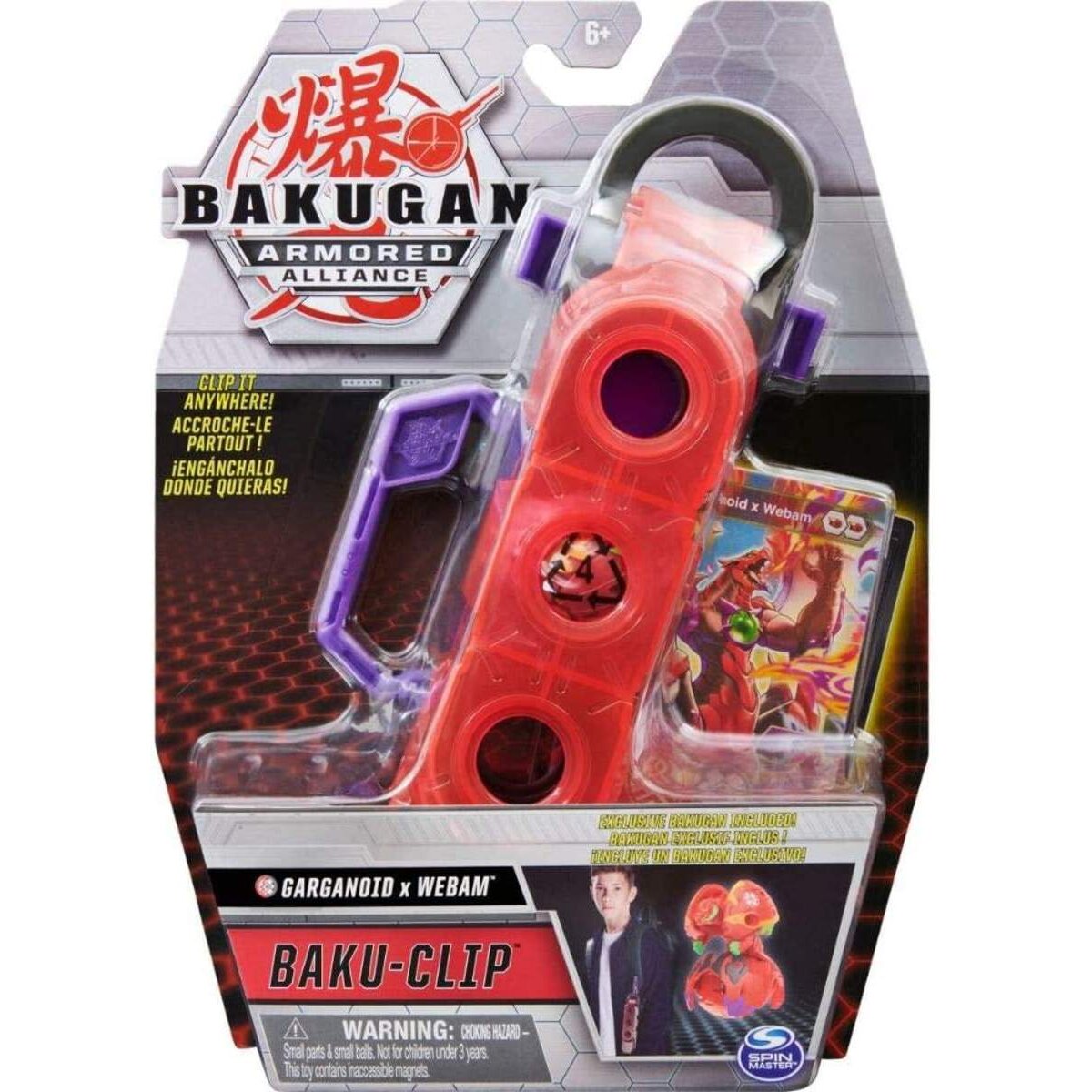 Spin Master Bakugan Armored Alliance Baku-Clip mit exklusivem Fusions-Bakugan, 1 Stück, sortiert