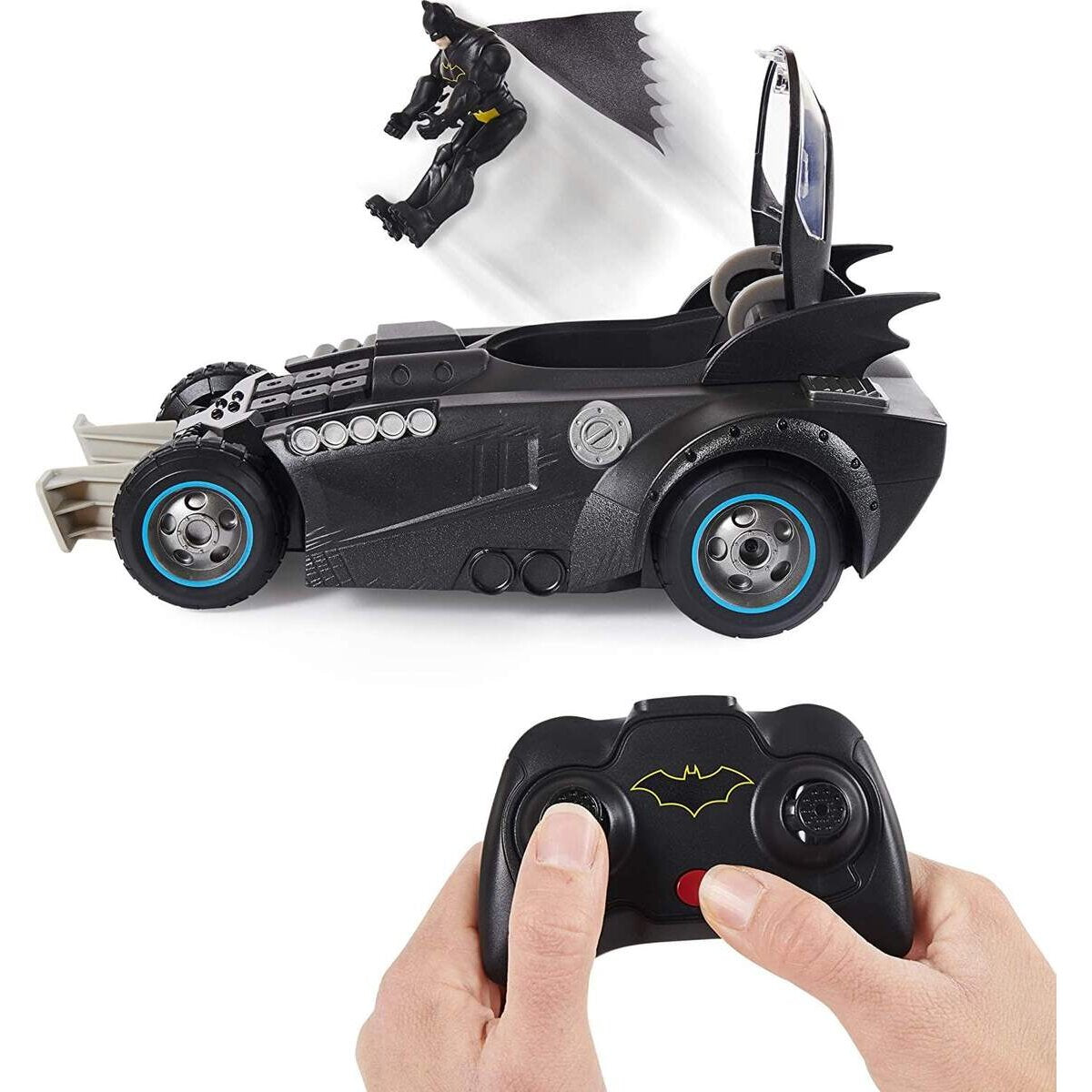 Spin Master Batman ferngesteuertes Batmobil mit Schleuerfunktion und Figur