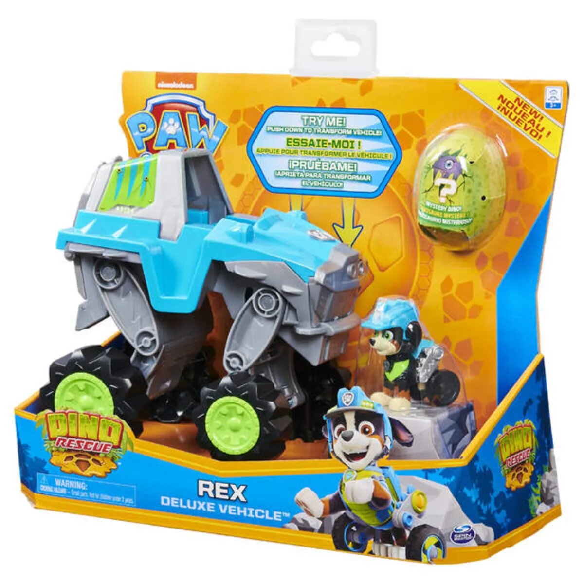 Spin Master Paw Patrol Dino Rescue Rex Deluxe Vehicle